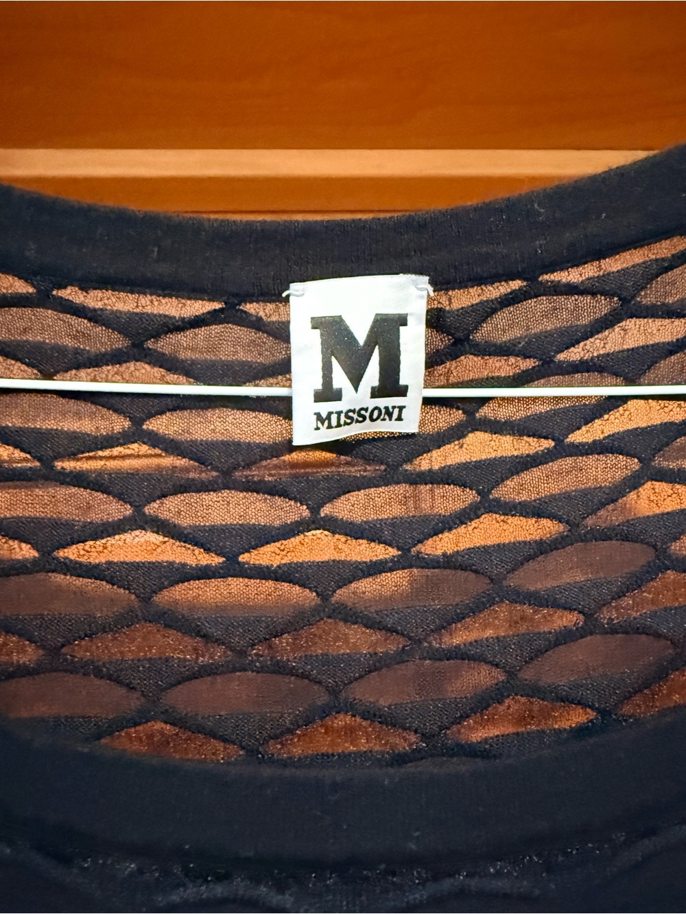 Missoni Black Ombre Knit BodyCon Dress with Orange Fade - S estimate - Picture 5 of 6